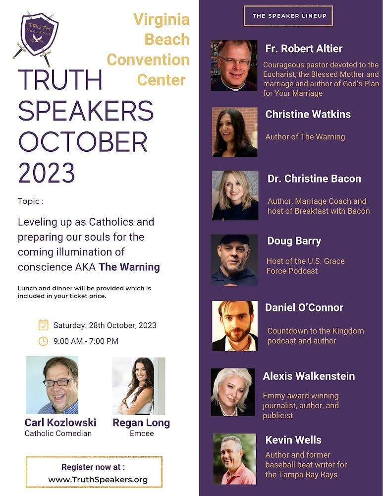 Truth Speakers 2022 conference flyer